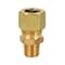 Everflow 1/2" O.D. COMP x 1/4" MIP Reducing Adapter Pipe Fitting, Lead Free Brass C68R-1214-NL - alternate 1